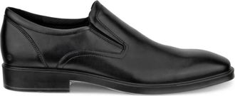 Ecco Mens Metropole Milan Leather Slip-On Shoes In Black