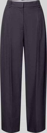 Comma Stoffhose mit Biesen und Eingrifftaschen in Marine, Gr&ouml;&szlig;e 34