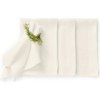 Solino Home Linen Dinner Napkins - Sonoma, 20 x 20 in Ivory at Nordstrom, Size Large
