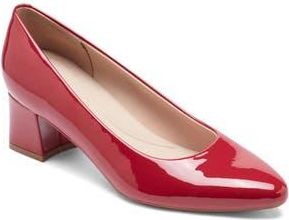 Easy Spirit Nicole Almond Toe Pump - Wide Width Available in Red at Nordstrom Rack, Size 6.5