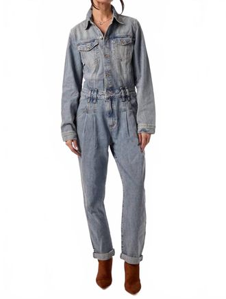 Blue Revival Rikers Island Jumpsuit In Ibiza