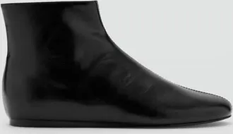 Mango Stivaletti bassi zip nero - Donna - 36 - MANGO
