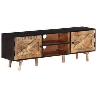 vidaXL Mueble De Tv Madera Mango Rugosa Y Acacia Maciza 140x30x46 Cm Vidaxl