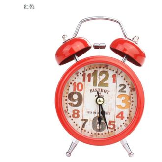 OEM Despertador De Dormitorio, Cl&aacute;sico, Ultra Silencioso, De Cuarzo Retro, Fabricado En Metal Con Retroiluminaci&oacute;n, Ideal Para Escritorio, Armario, Mesita