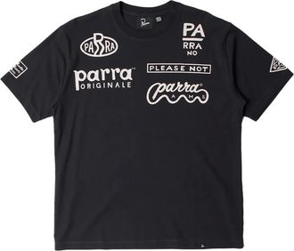 by Parra printed training T-shirt - Black