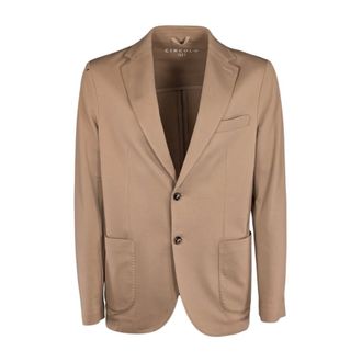 Circolo 1901 Blazers, male, Beige, Size: 4XL Premium Blazer