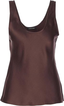 Anine Bing Deep Brown Lea Top