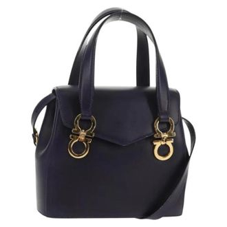 Ferragamo Pre-owned Handbags, female, Blue, Size: ONE SIZE Pre-owned Handbag
