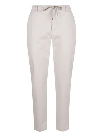 Eleventy drawstring trousers - women - Cotton - 44 - Neutrals