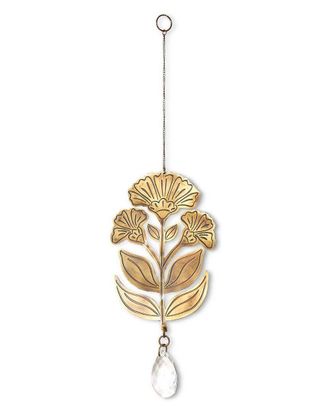 Matr Boomie Matr Boomie Surya Floral Engraved Brass Suncatcher