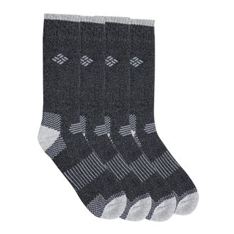 Columbia Mens moisture casual socks, Black, L UK