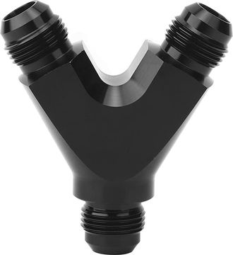 OEM Adaptador En Y De 3 V&iacute;as, Conector An10 Macho A 2x An10 Macho, Conector Universal De Aleaci&oacute;n De Aluminio Negro Para Man&oacute;metros De Aceite, Combustible