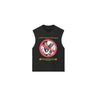Deus Sleeveless Tops, male, Black, Size: L Save Your Sole Muscle