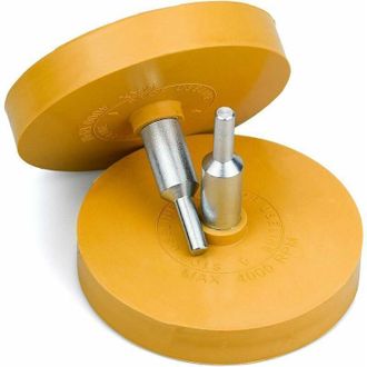 OEM 2 Borradores De Carrocer&iacute;a Para Adornos, 88 Mm, Goma Para Ruedas, Disco De Goma Para Taladro, Adhesivo Con 2 Adaptadores - Crezuo