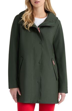 Hunter Acacia Waterproof Rubberized Rain Jacket in Hunter Green at Nordstrom, Size X-Large