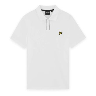 Lyle & Scott Placket Tipped Polo - Heren - Tops - Wit - Maat: XL