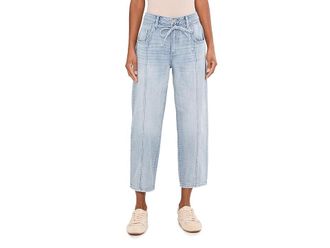 Liverpool L.A. 26 Mid-Rise Beach Comber with Self Belt Womens Jeans Echo Lake : 16 26, Polyester/Denim/Cotton