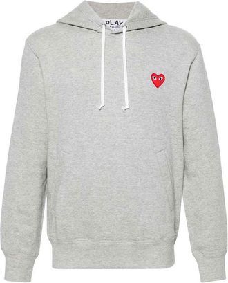 Comme Des Gar&ccedil;ons Logo Cotton Hoodie