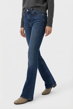 Calvin Klein Jeans Bootcut-Jeans CALVIN KLEIN JEANS, Damen, Gr. 26, L&auml;nge 32, midtown blau, Denim/Jeans, Obermaterial: 98% Baumwolle, 2% Elasthan, skinny fit, Jeans Boot