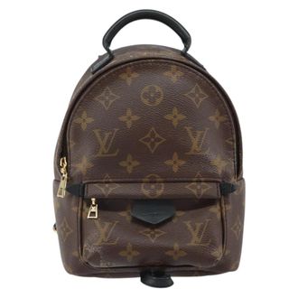 Louis Vuitton Palm Springs Monogram Canvas Brown Canvas Backpack Bag (Pre-Owned)
