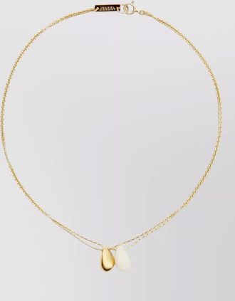 Isabel Marant necklace delicate chain dual pendants design