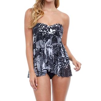 Gottex Bandeau Strapless Flyaway One Piece Swimsuit In Marbella