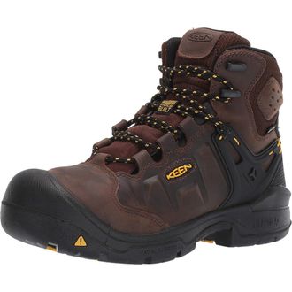 Keen Mens Dover 6 WP Carbon Fiber Toe Waterproof Work Boots for Construction, Landscaping, Maintenance, Transportation and Utilities
