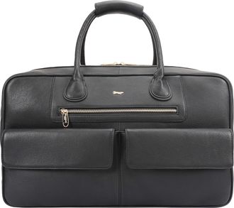 Paul Costelloe Womens Madox Leather Weekender Bag - Black - One Size