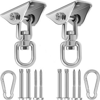 No Brand Empaquetados En Un Juego, Ganchos Para Columpios De Alta Resistencia, Ganchos Para Columpios De Sacos De Arena, Adecuados Para Columpios De Madera, Ga