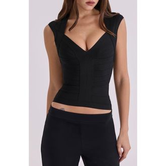 House of CB The Icon Bandage Top in Black at Nordstrom, Size X-Small