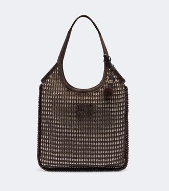 Miu Miu Shopper Ivy de croch&eacute; con efecto rafia
