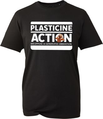 Generic Plasticine Action T-Shirt, We Oppose AI Generaterd Content Watermelon Humanity Protest Support Stop War Shirt, Gift Unisex Tee Top (Black, M)