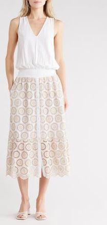 Ramy Brook Avril Maxi Dress in Ivory Slub Eyelet at Nordstrom Rack, Size Xx-Large