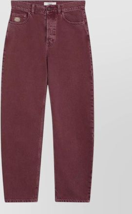 Chlo&eacute; denim high-rise straight-leg jeans