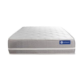 Actisom Colch&oacute;n blanco con espuma viscoel&aacute;stica 120 x 190