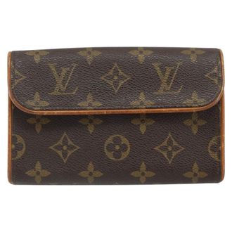 Louis Vuitton Florentine Waist Monogram Canvas Brown Canvas Handbag (Pre-Owned)
