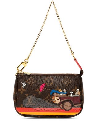 Louis Vuitton 2015 Monogram Evasion Illustre Mini Pochette Accessoires handtas - Bruin