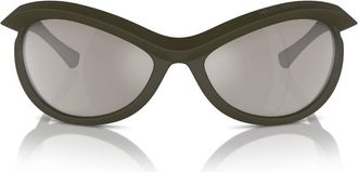 Burberry Light Grey Mirror Silver Irregular Unisex Sunglasses BE4428U 41096G 66