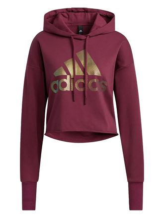 adidas Hoodie met logoprint - Paars