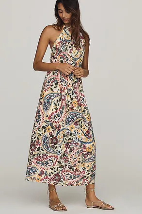 Farm Rio Anthropologie x Farm Rio Halter Maxi Dress