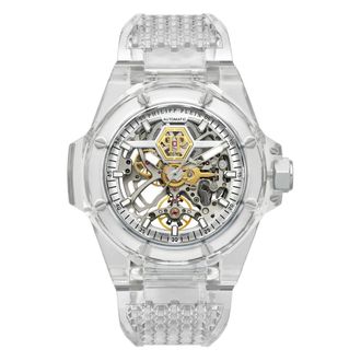 Philipp Plein Accessoires, Heren, Grijs, ONE Size, King Phantom Ice Watch