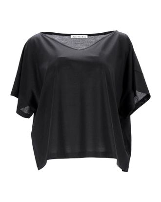 Acne Studios Susanna M Cot T-Shirt in Black Cotton