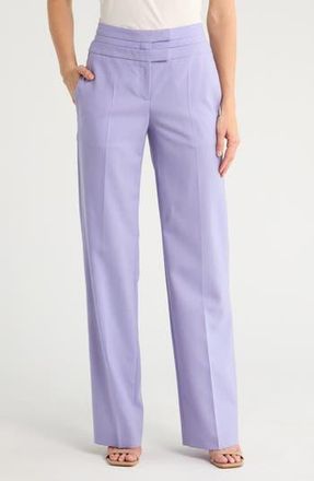 BOSS Tokeana Virgin Wool Pants in Medium Purple at Nordstrom Rack, Size 12