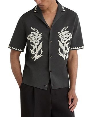 Reiss Folia Cuban Button Through Sweater
