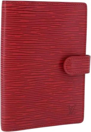Louis Vuitton Pre-owned Day Planner Cover - Dames - Vintage Accessoires - Rood - ONE Size - Leer - Vintage