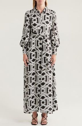 By Design Rebel Twill Maxi Dress in Framed Geo at Nordstrom Rack, Size X-Small