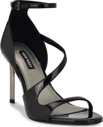 Nine West Shimmy Ankle Strap Sandal in Black at Nordstrom, Size 6.5