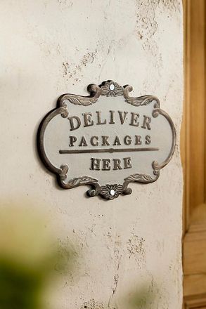 Terrain Deliver Packages Here Sign