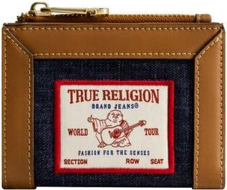 True Religion Buddha Patch Small Denim Wallet in Dark Denim at Nordstrom Rack