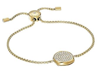 Michael Kors Brilliance Slider Womens Bracelet with Pave Disc Womens Bracelet Gold